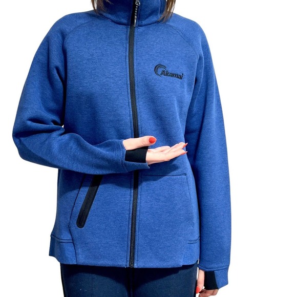 ELEVATE "Kariba" Blue Knit Full Zip Womens Jacket, Sz L - Picture 5 of 9